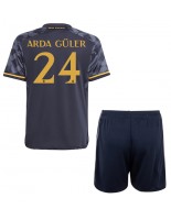 Real Madrid Arda Guler #24 Vieraspaita Lasten 2023-24 Lyhythihainen (+ shortsit)